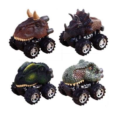 Pull Back Dinosaur Cars Toys Set