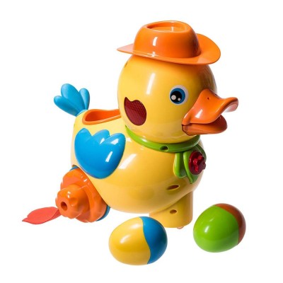 walking egg laying duck with lights sound music